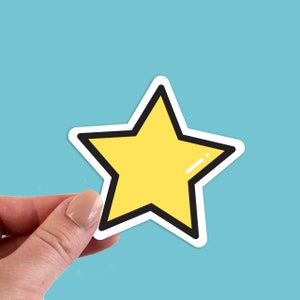 Star Stickers, Star Sticker, Star Laptop Sticker, Star Laptop Stickers, Star Vinyl Sticker, Star Vinyl Stickers, Star Decal, Laptop Sticker image 2