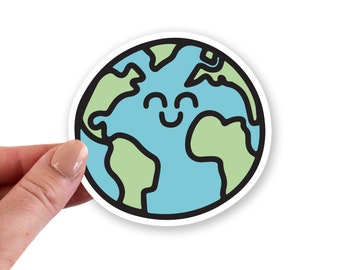 World Stickers, World Sticker, World Laptop Sticker, World Vinyl Stickers, Earth Sticker, Earth Day Sticker, Earth Day Stickers, Planet