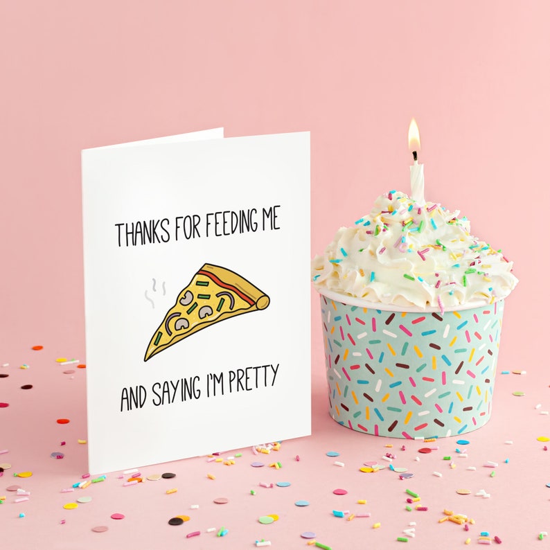 Funny Pizza Card, Funny Anniversary Card Boyfriend, Funny Anniversary Card Girlfriend, Funny Anniversary Card for Boyfriend, Anniversary Hus image 4