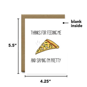 Funny Pizza Card, Funny Anniversary Card Boyfriend, Funny Anniversary Card Girlfriend, Funny Anniversary Card for Boyfriend, Anniversary Hus image 2