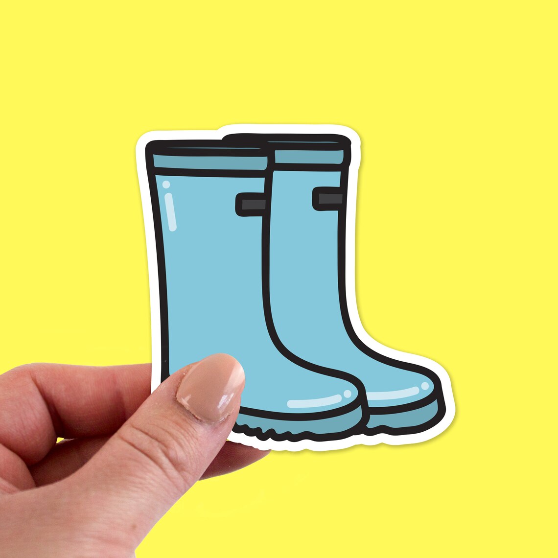 Rain Boot Stickers, Rain Boot Sticker, Rain Boot Laptop Sticker, Rain ...