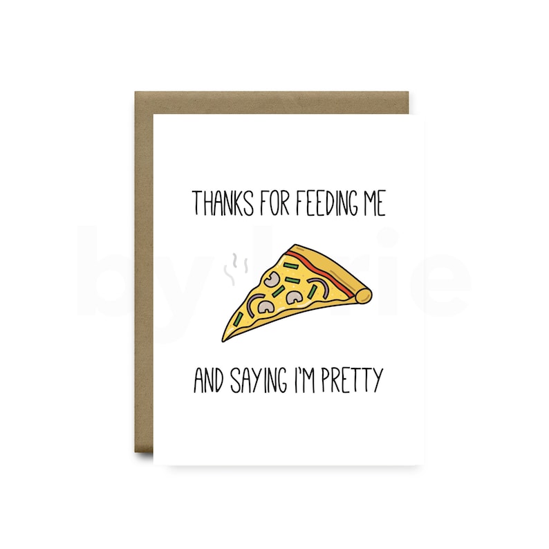Funny Pizza Card, Funny Anniversary Card Boyfriend, Funny Anniversary Card Girlfriend, Funny Anniversary Card for Boyfriend, Anniversary Hus image 1