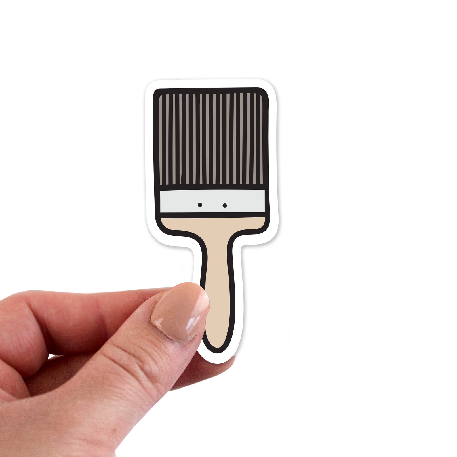 Paint Brush Stickers Paint Brush Sticker Paint Brush Vinyl Etsy