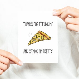 Funny Pizza Card, Funny Anniversary Card Boyfriend, Funny Anniversary Card Girlfriend, Funny Anniversary Card for Boyfriend, Anniversary Hus image 5