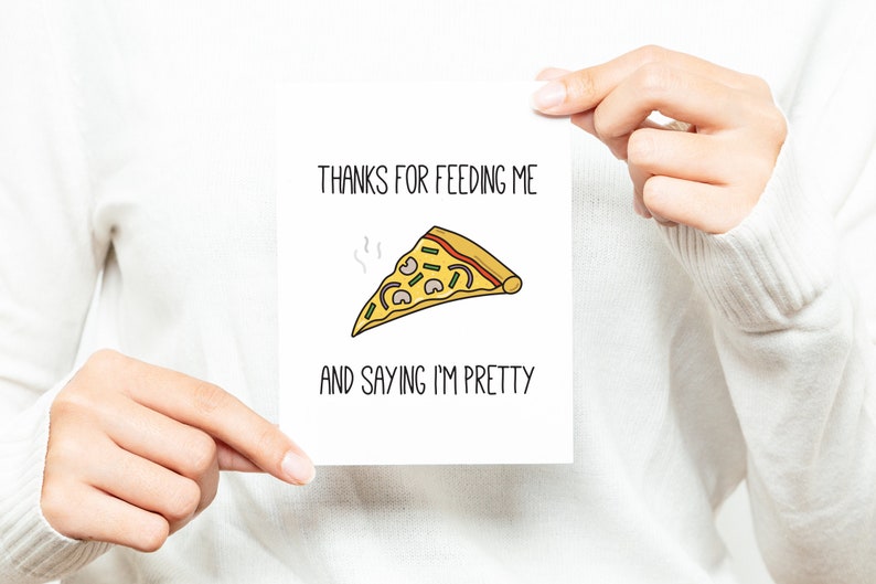 Funny Pizza Card, Funny Anniversary Card Boyfriend, Funny Anniversary Card Girlfriend, Funny Anniversary Card for Boyfriend, Anniversary Hus image 5
