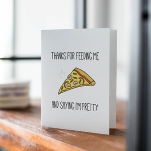 Funny Pizza Card, Funny Anniversary Card Boyfriend, Funny Anniversary Card Girlfriend, Funny Anniversary Card for Boyfriend, Anniversary Hus image 6