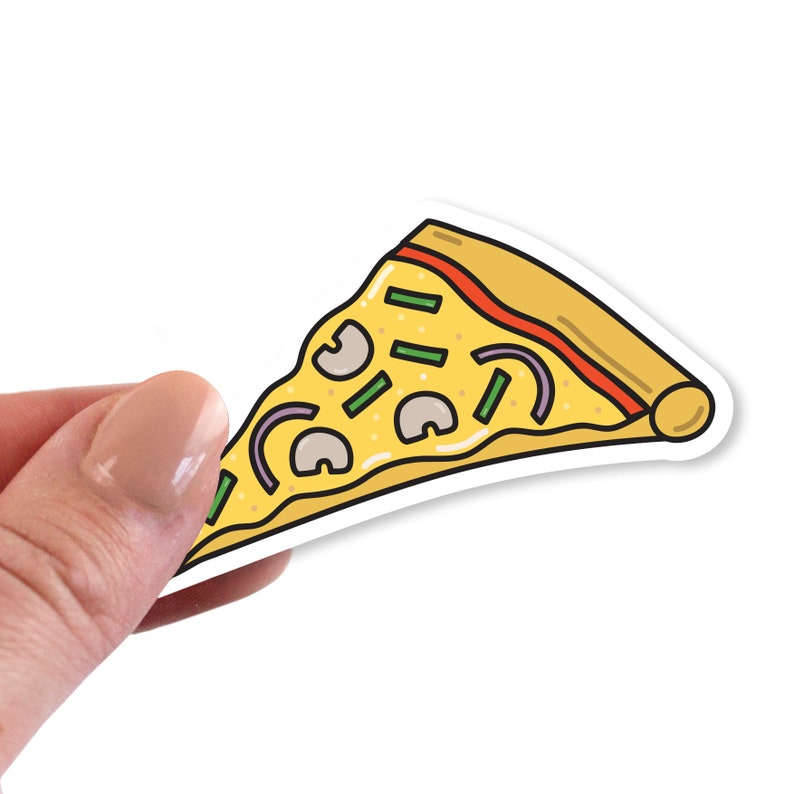 Pizza Stickers, Pizza Sticker, Pizza Vinyl Sticker, Pizza Vinyl Stickers, Pizza Die Cut Sticker, Pizza Laptop Sticker, Pizza Gift image 1