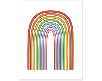 8x10 Rainbow Print, Rainbow Print, Rainbow Wall Art, Rainbow Art, Rainbow Decor, Rainbow Sign, Rainbow Prints, Rainbow Print Nursery