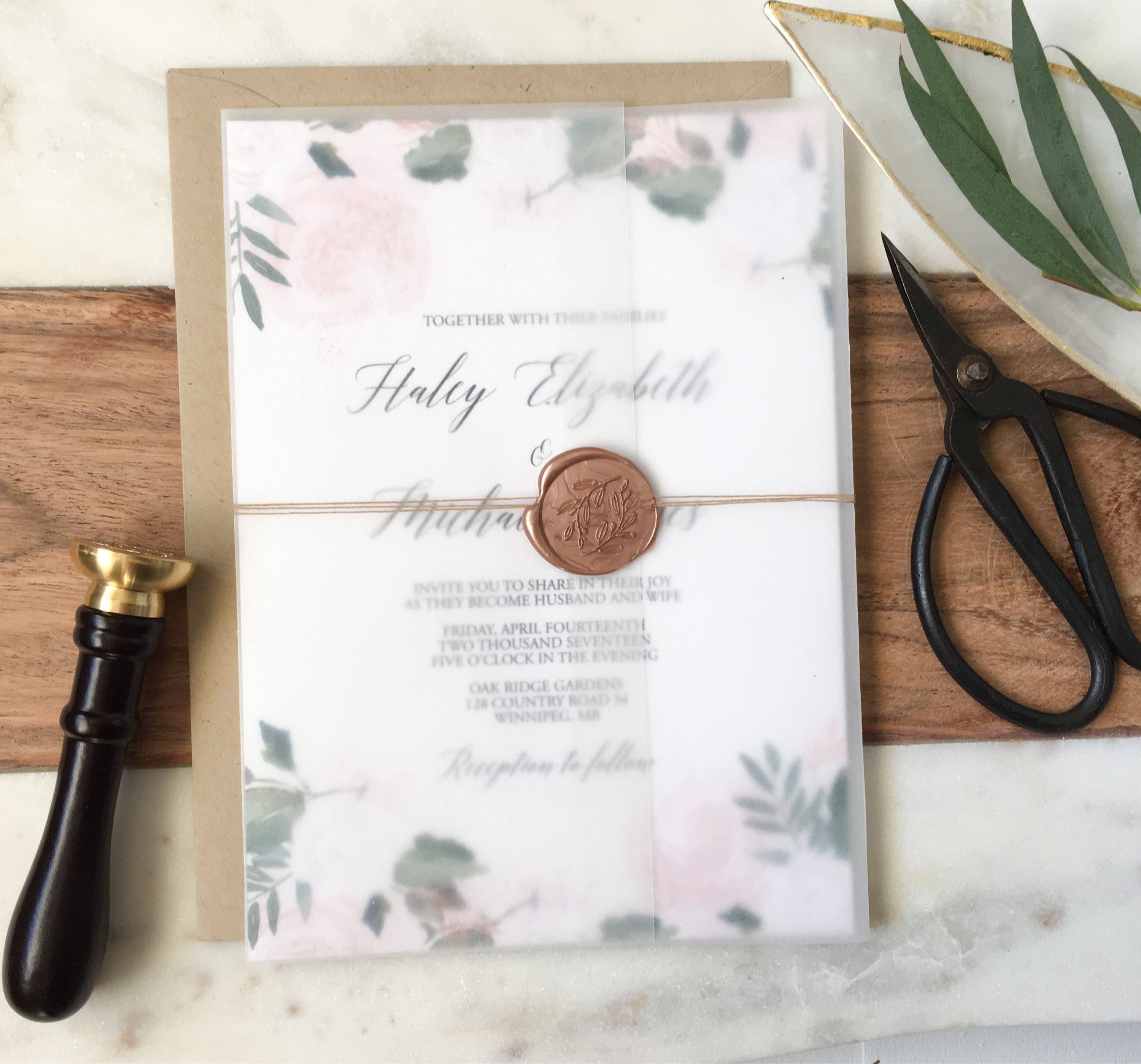 Vellum Wedding Invitations 9