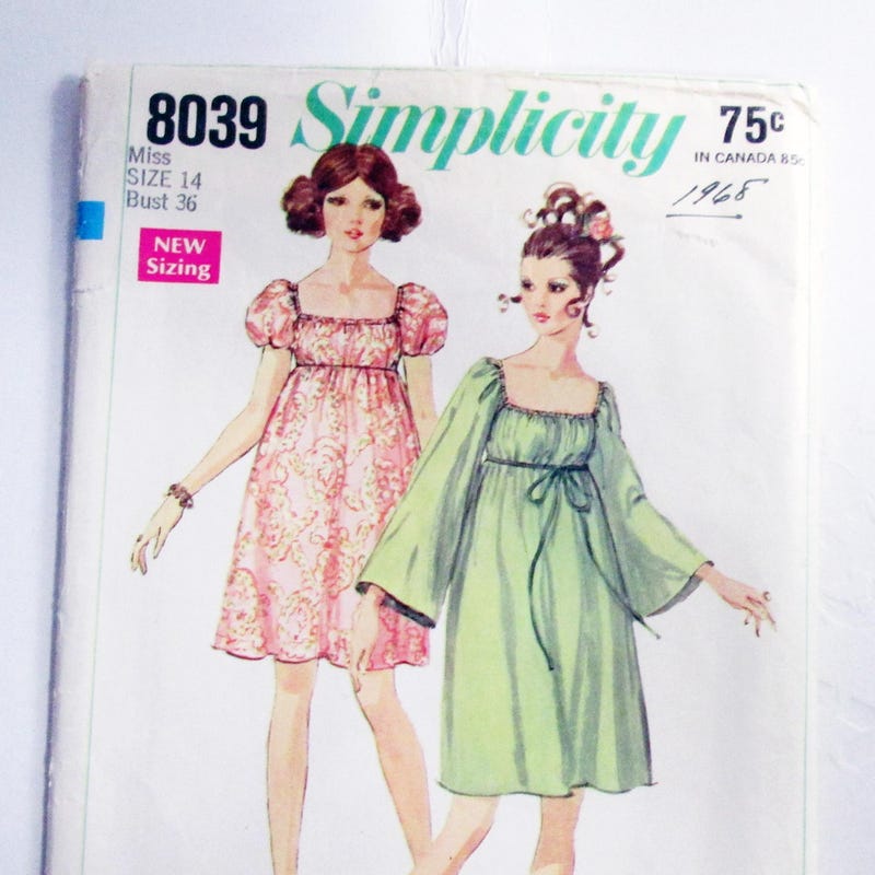 Babydoll 60s Dress Pattern Etsy
