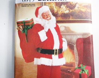 Santa Claus costume sewing pattern Chest 34-36-38-40-42-44-46-48 UNCUT Butterick 6815 Christmas St. Nick