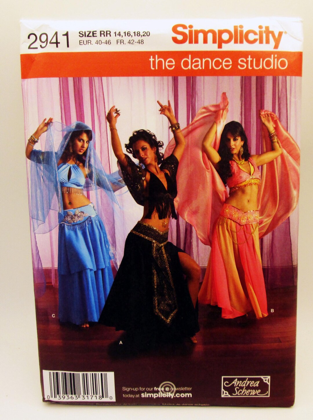 Misses Belly Dancer Hip Belt Choli Sash Vest Costume Sewing Pattern ...