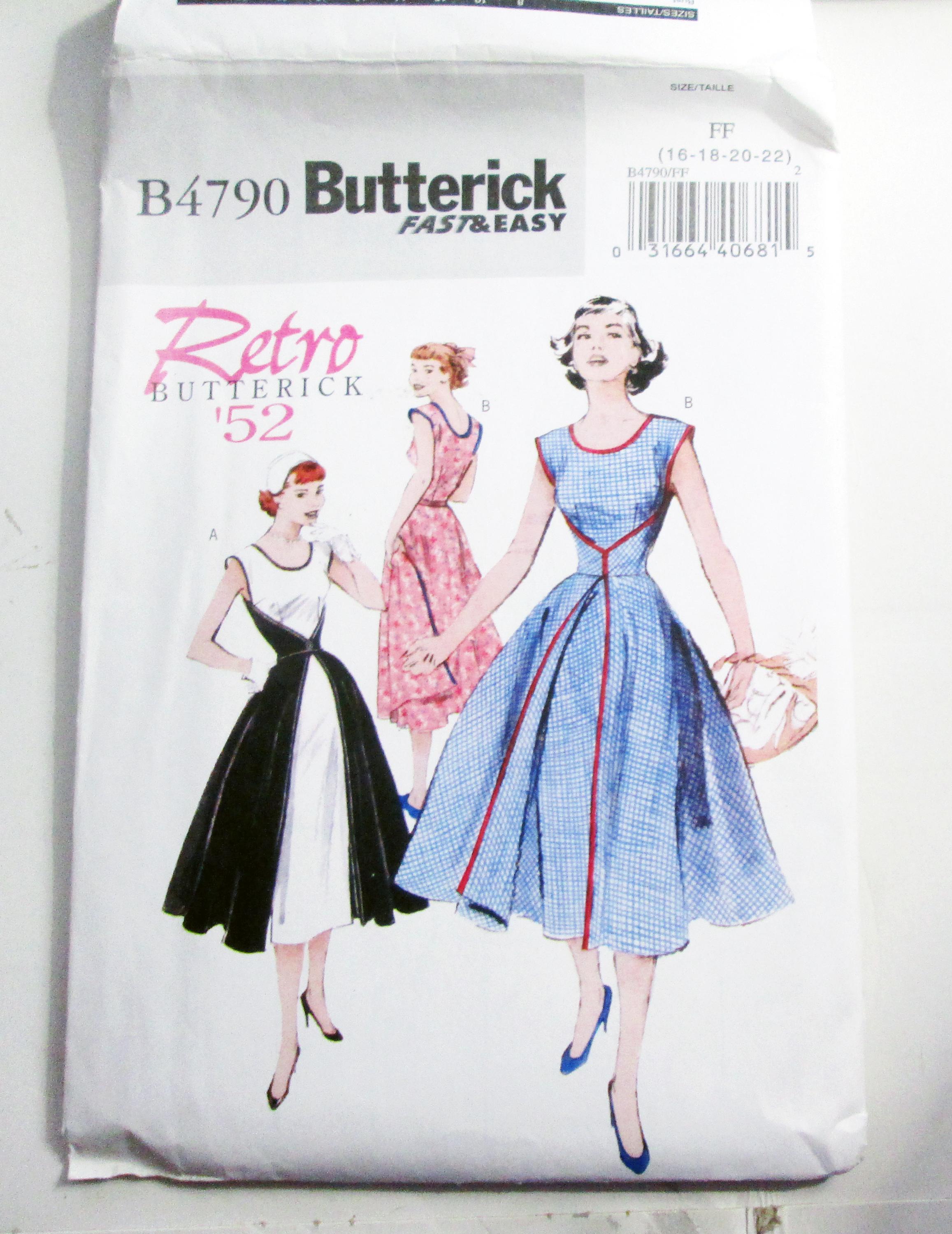 chinese dress ladies Butterick 6478 Girls' Dress Sewing Pattern