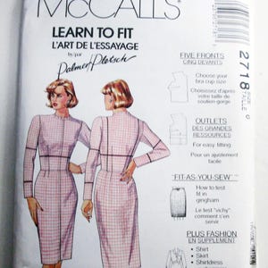 Fitting Sloper Basic Dress Shell Learn to Fit Skirt sewing pattern McCalls 2718 UNCUT FF