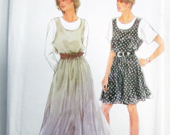 1990s Jumper Dress Romper Jumpsuit sewing pattern Simplicity 7687 Size 8 10 12 14 16 18 20 UNCUT FF