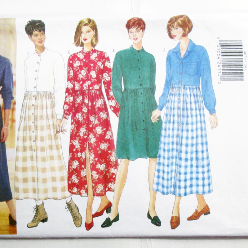 1990s Shirtdress Pattern - Etsy