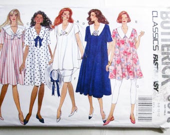 90s Mccall's 8418 Maternity Dress, Tunic, Legging Sewing Pattern, Size 6-10