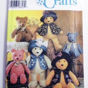 Teddy Bear Stuff Animal Memory Clothes sewing pattern 18" 22" craft toy Simplicity 5461 UNCUT FF