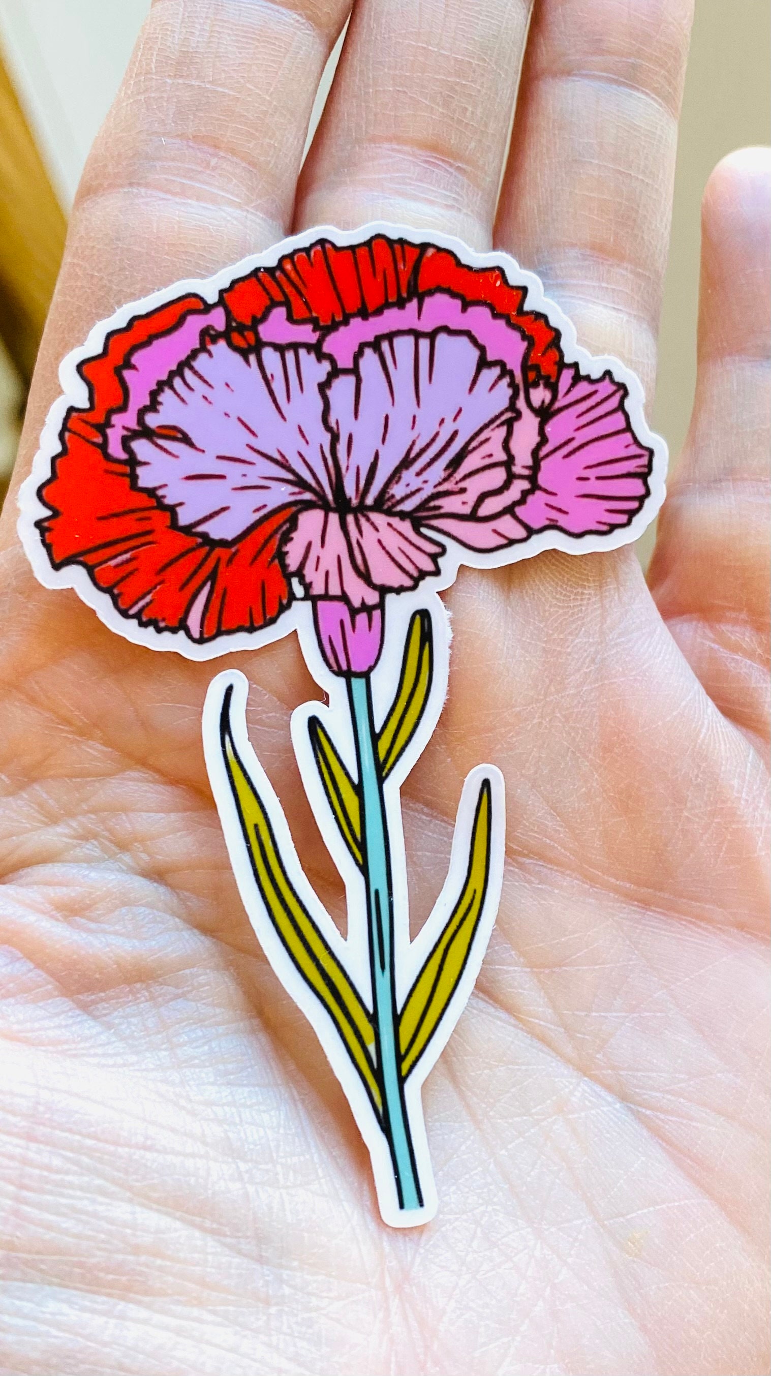 Birth Month Flower Stickers Birthday Flower Month Stickers Birthday