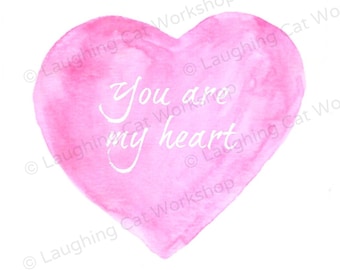 Whimsical baby girl nursery art print Pink toddler room decor Wedding Love art heart art girls children's room art Valentine's Day Art print