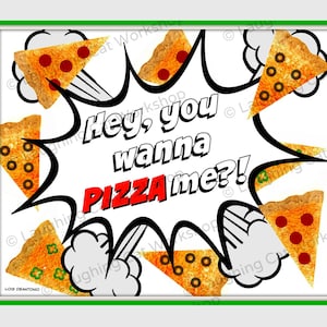 Funny Pizza print Cute Comic art print Kid superhero print Pizza lover gift College Dorm room decor Funny Kitchen art Italian Food print