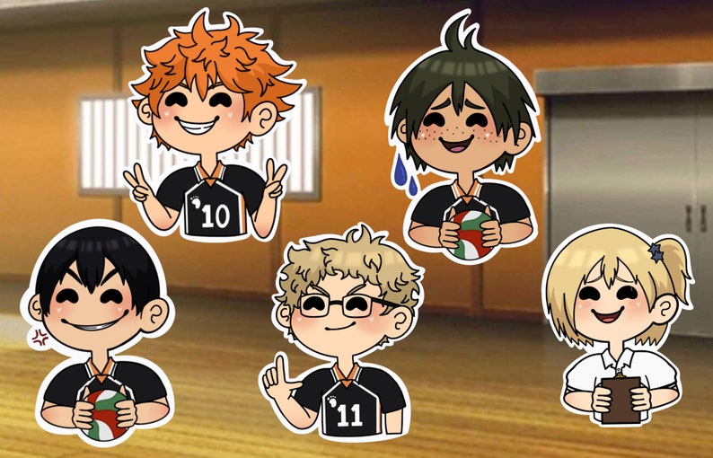 Haikyuu first year stickers