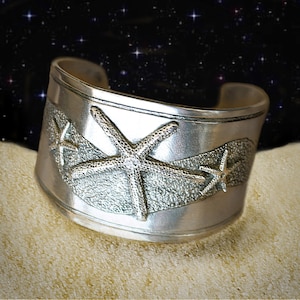 Starfish-manchetarmband van tin
