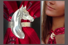 Stirrups Scarf Ring Large Ring Horse Harness Decoration for 