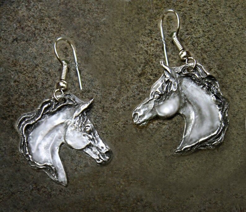 Arabian Horse Head Earrings Etsy