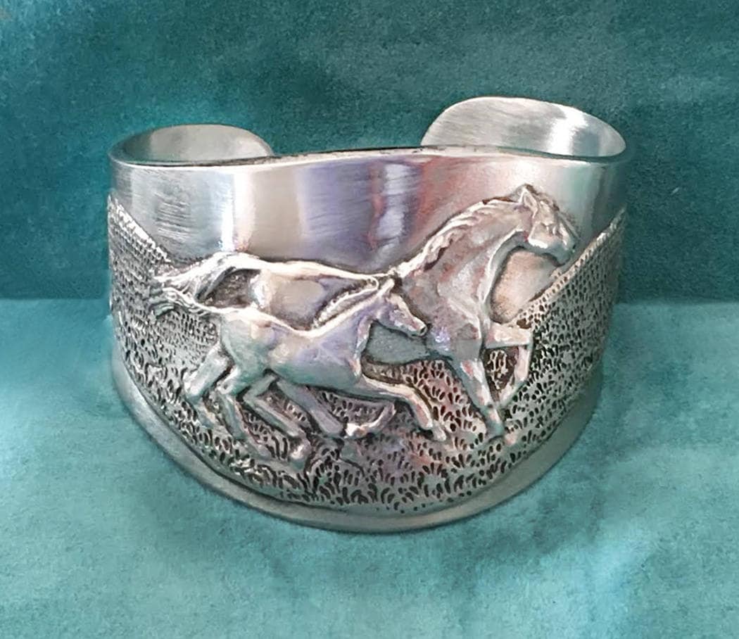 Vintage Horse Cuff - Etsy