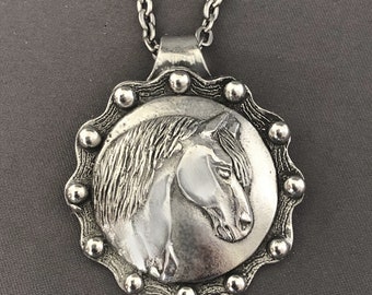 Paso Fino Horse concho necklace