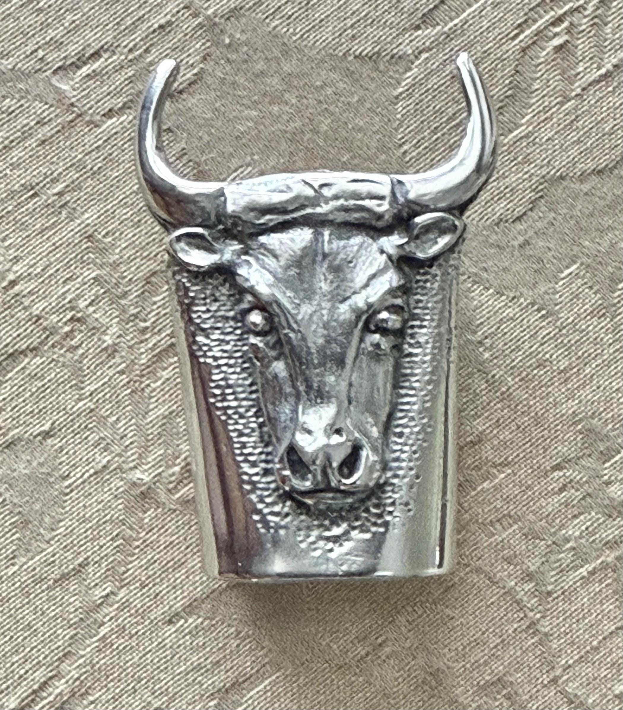Pince à écharpe Crâne De Longhorn - Western - Cadeau Cowgirl Rodéo - Neuf