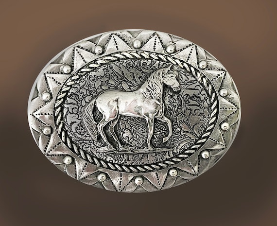 Western Concho Running Arabian Horse Concho Belt Tipi | Accessories | Western Concho Running Arabian Horse  main image 4