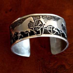 Harness Horse Racing Cuff Bracelet handmade