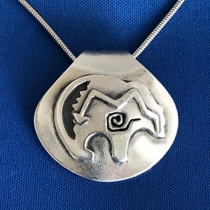 Spirit Bear Pendant in polished pewter