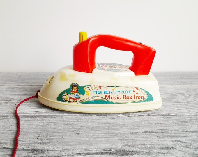 Vintage 1960's Fisher Price Music Box Iron Children's Toy Etsy
