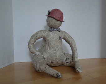 Paper Mache Big man with red hat