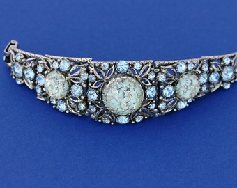 Vintage Bracelet with Blue Stones