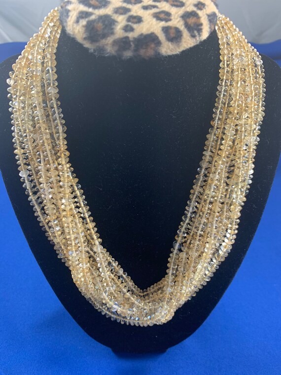 Citrine Multi-Strand Necklace - image 3