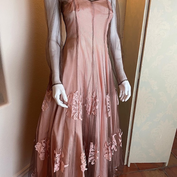 Vintage Old Hollywood 30s Gown