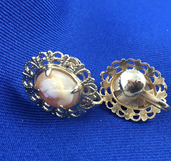 Petite Cameo Earrings - image 1