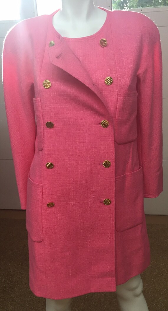 hot pink long jacket