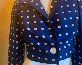 Werle matte silk satin structured bolero jacket