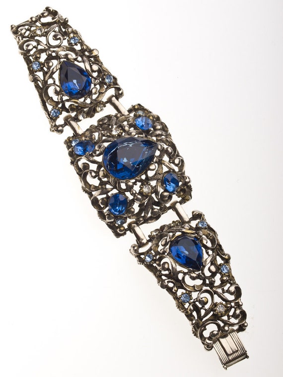 Chunky Sapphire Bracelet - image 1