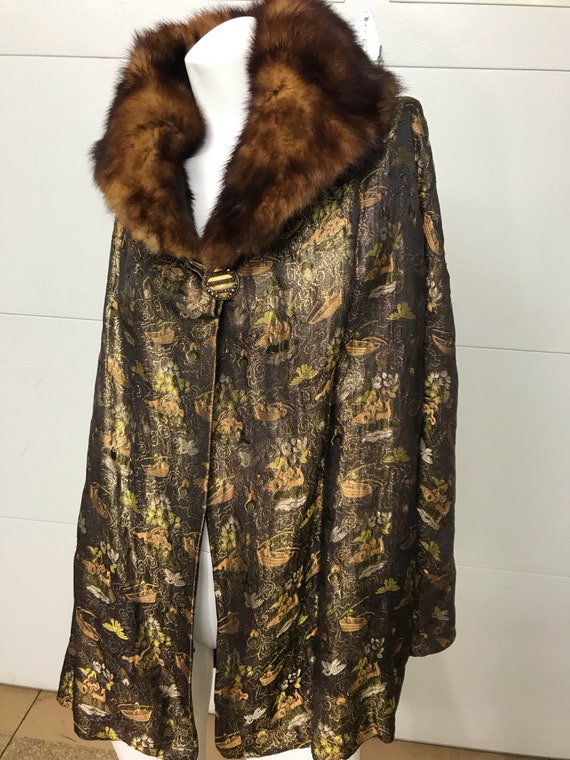 Antique Silk Brocade Kimono Jacket