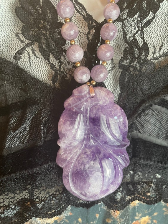 Natural Amethyst Necklace - image 5