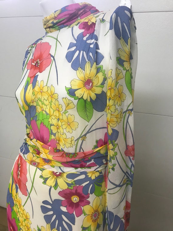 Floral 70s Gown