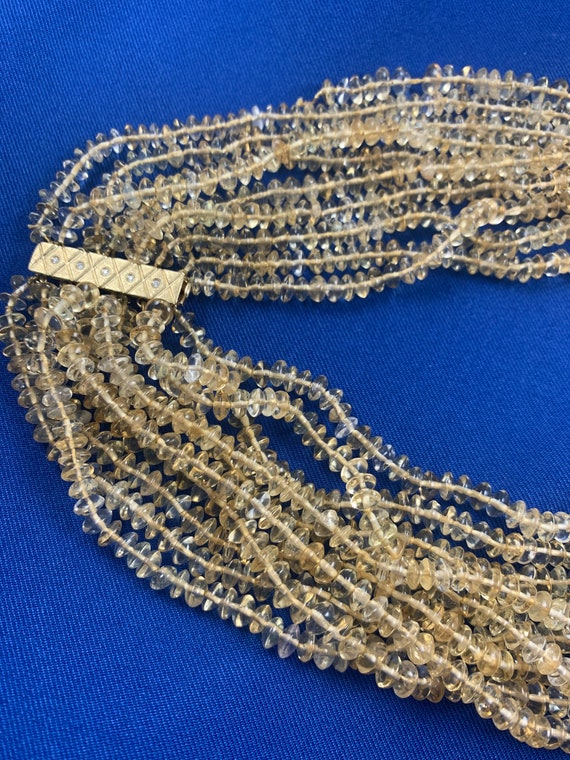 Citrine Multi-Strand Necklace - image 2