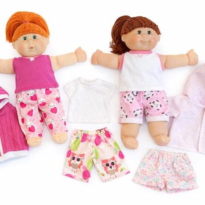 Cabbage Patch Clothes, Fits 16 Inch Girl Doll,  Pink Collection, MIX and MATCH, heart cat pants owl Pants shorts jacket t-shirts