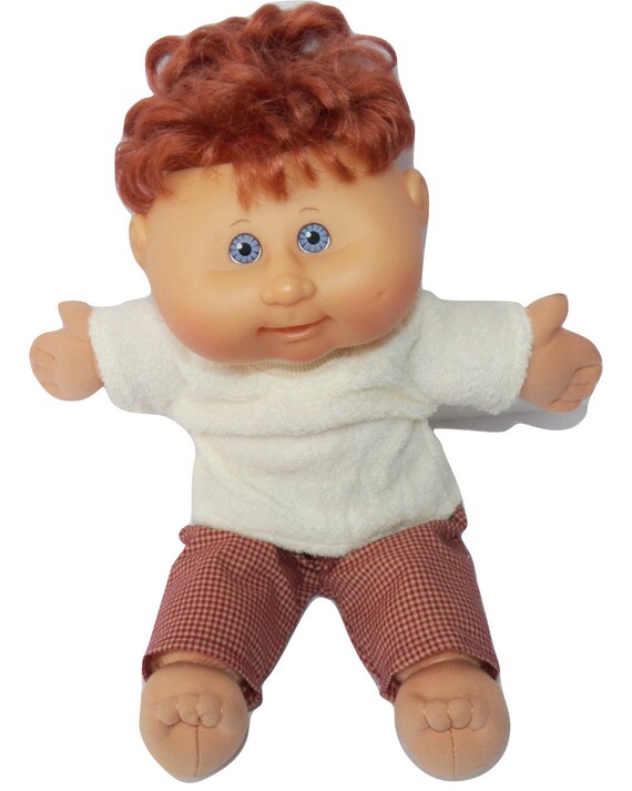 Cabbage Patch Doll Clothes Fits 14 inch Boy or preemie Green Check Pants